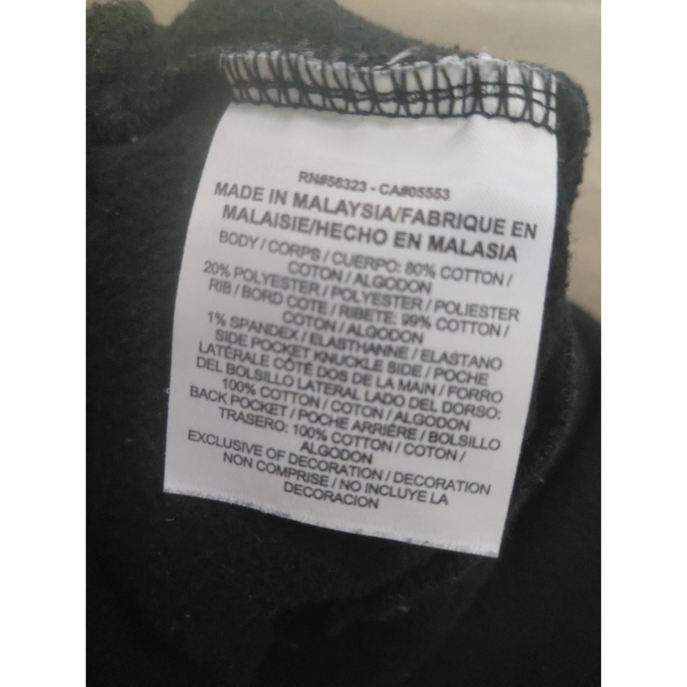 Nike Activewear Pants L Black Swoosh Embroidery Jogger Fleece Sportswear CLub - Picture 7 of 13